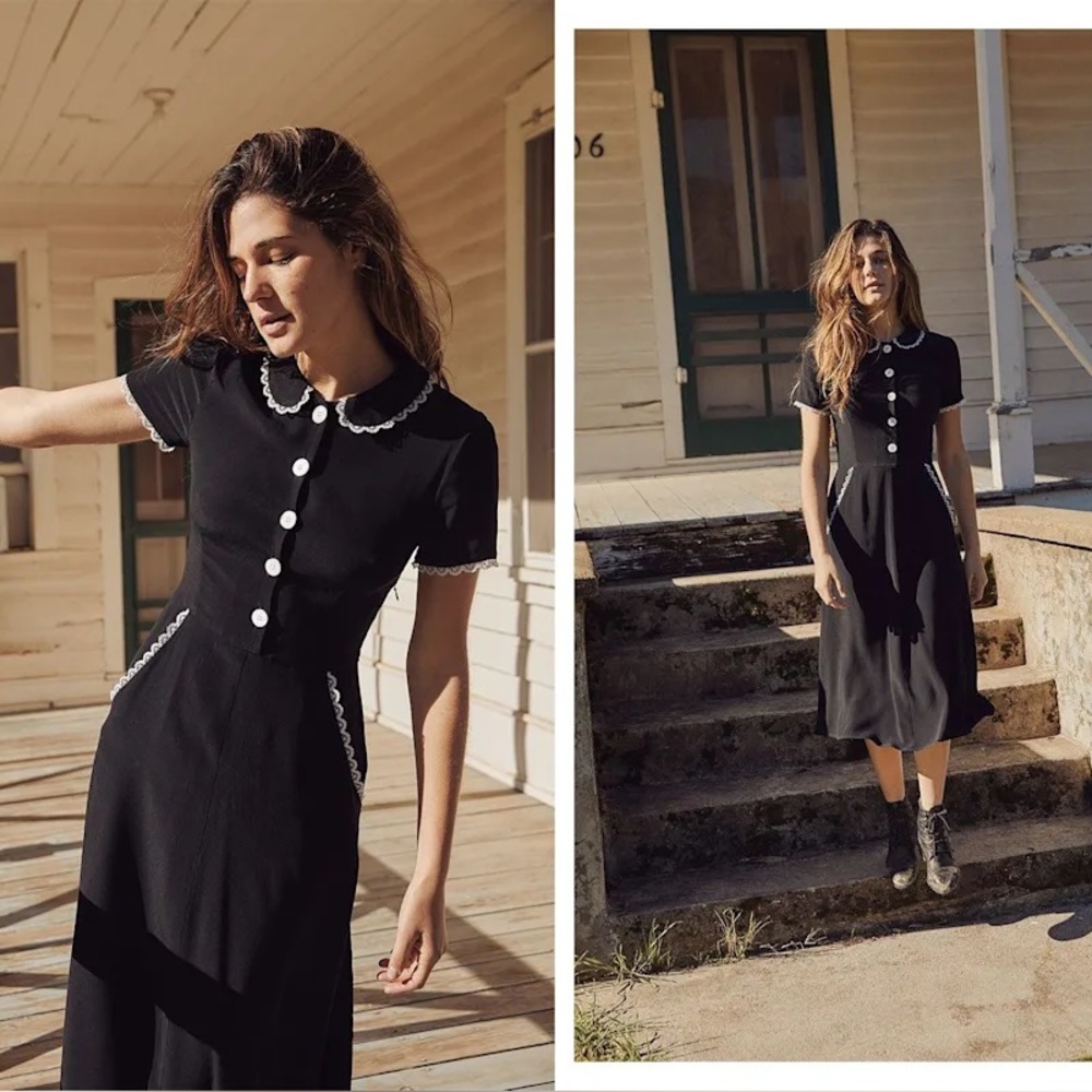 Christy Dawn Sebastian Dress - Noir - Size Medium; fits Small